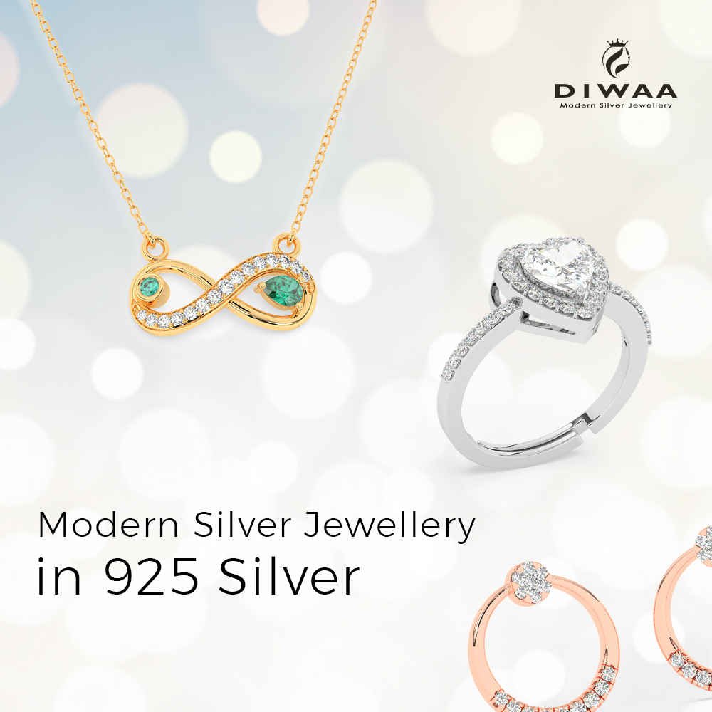 925 Modern Silver Collection By Diwaa Jewellery