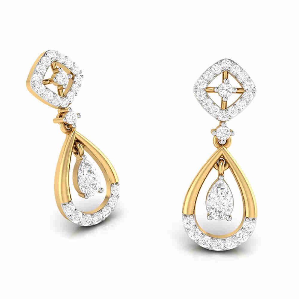 Trendy Diamond Hanging Earrings