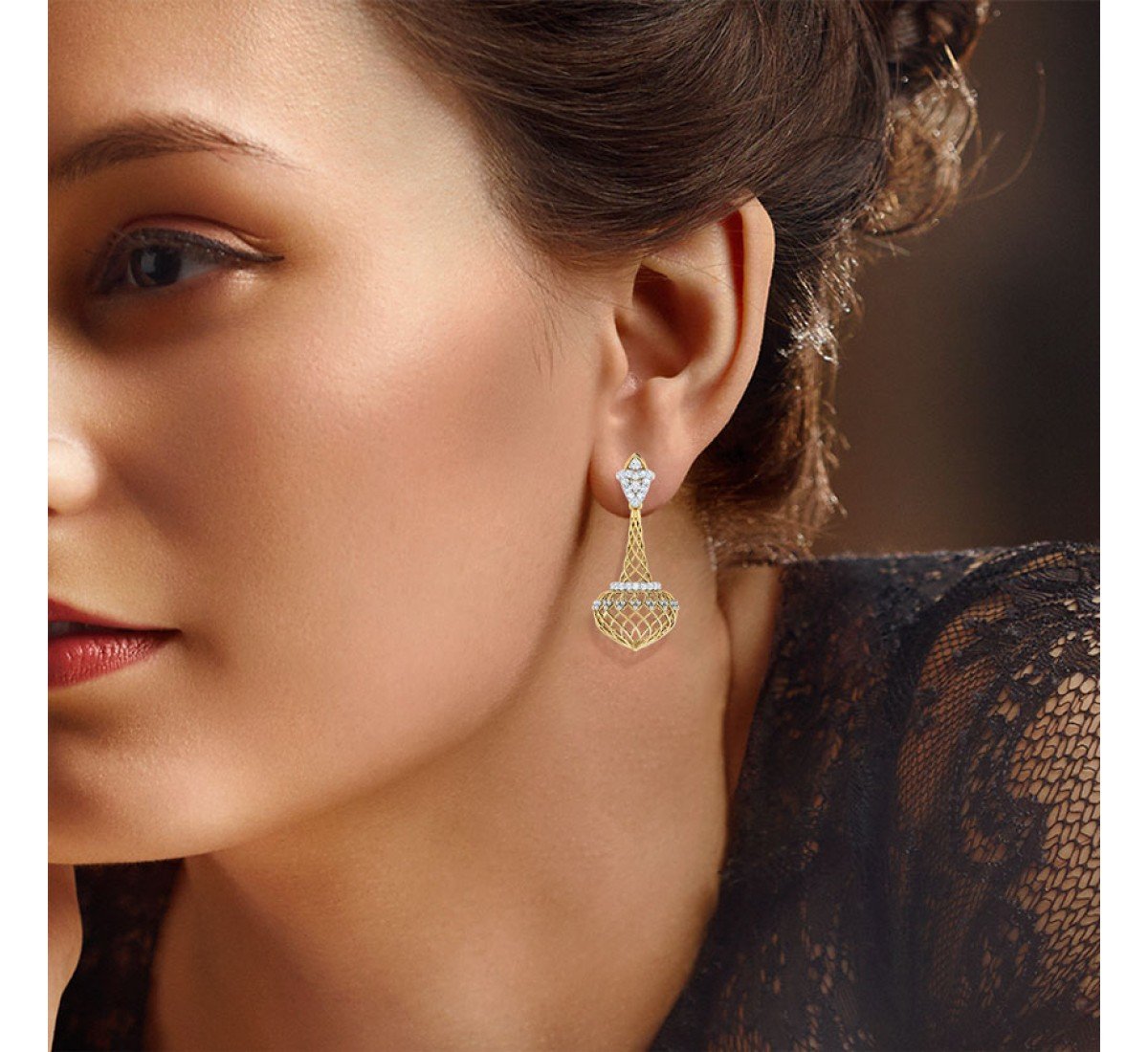 Grove Creel Diamond Jhumkas