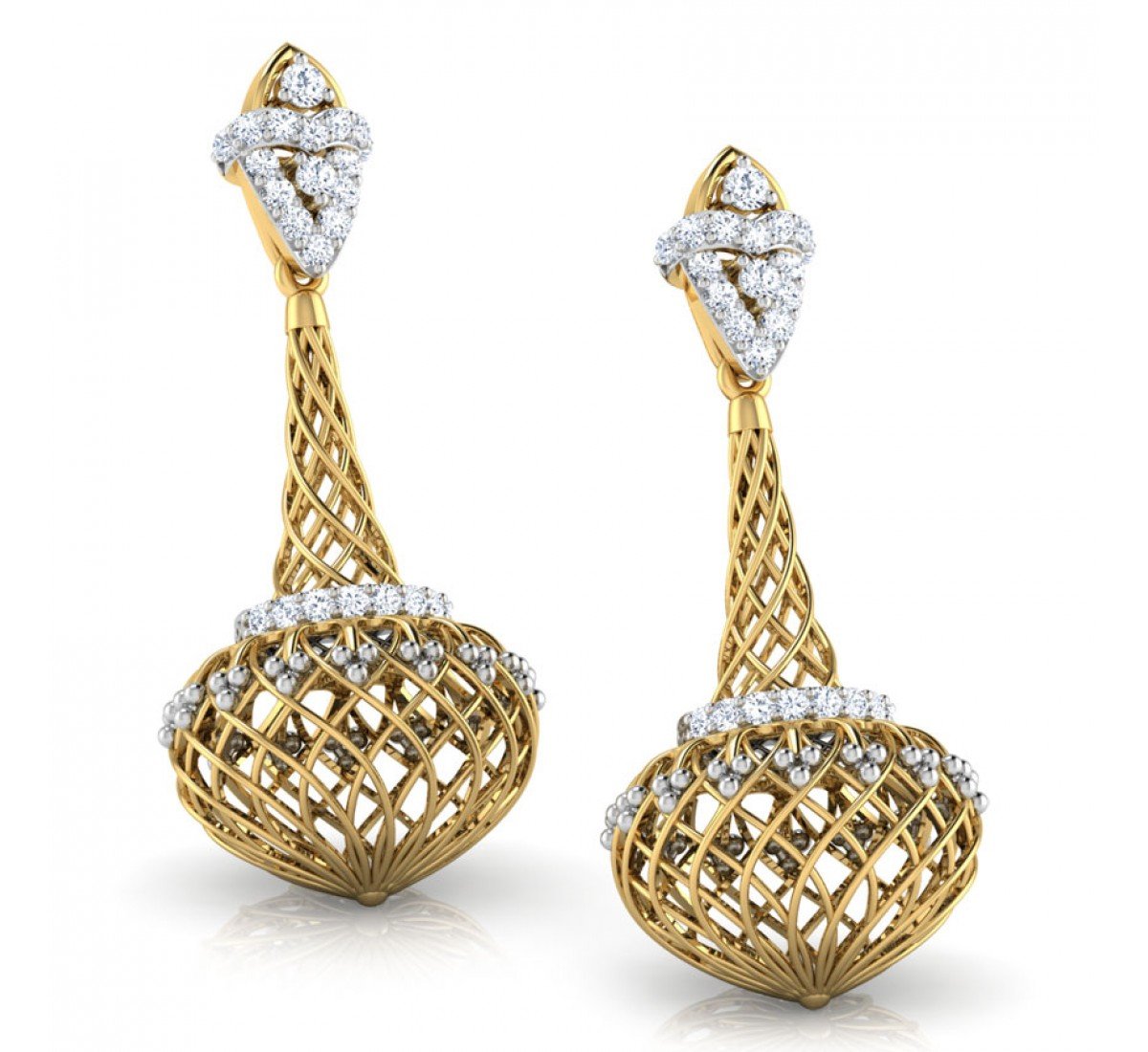 Grove Creel Diamond Jhumkas