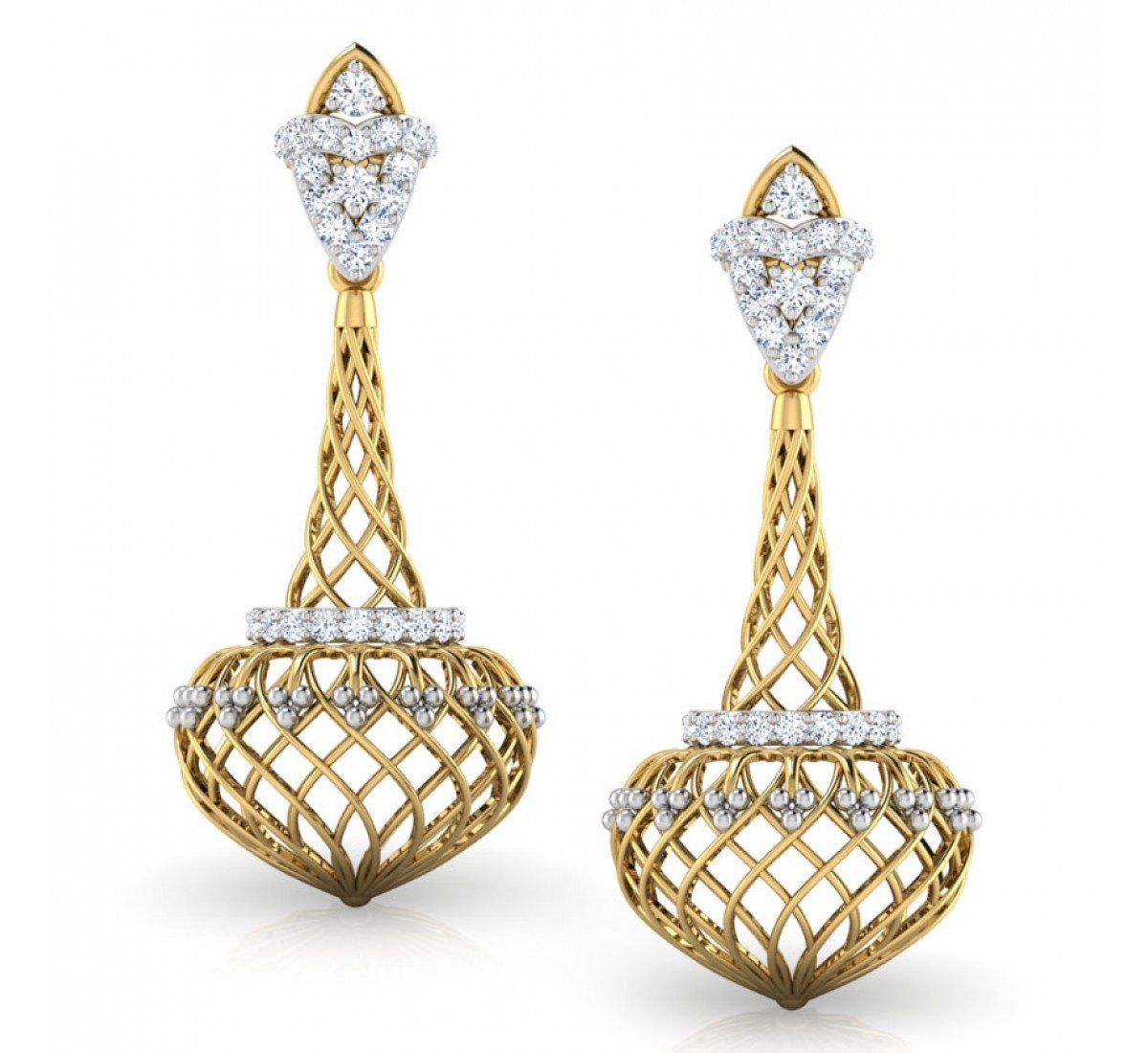 Grove Creel Diamond Jhumkas