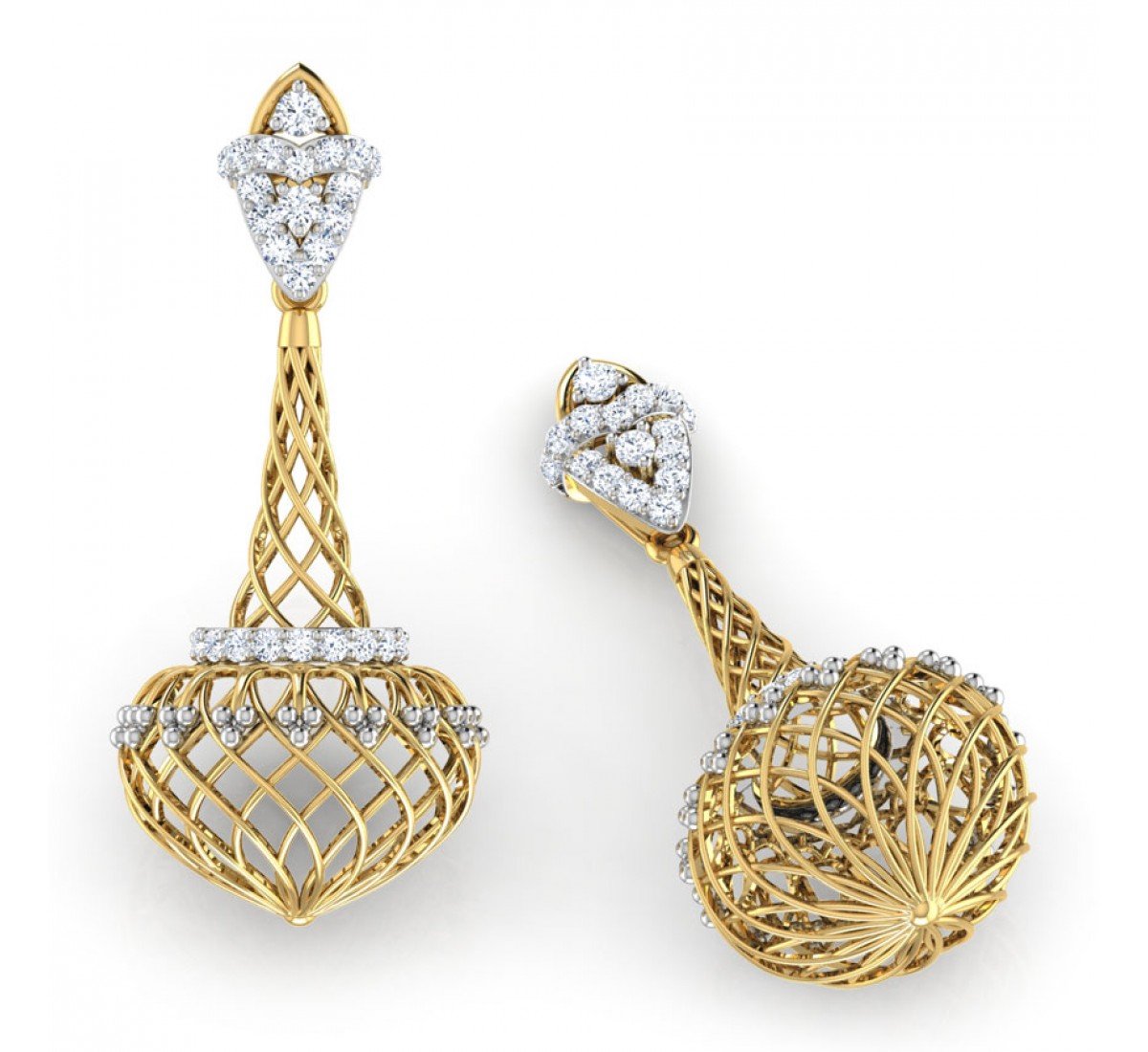 Grove Creel Diamond Jhumkas