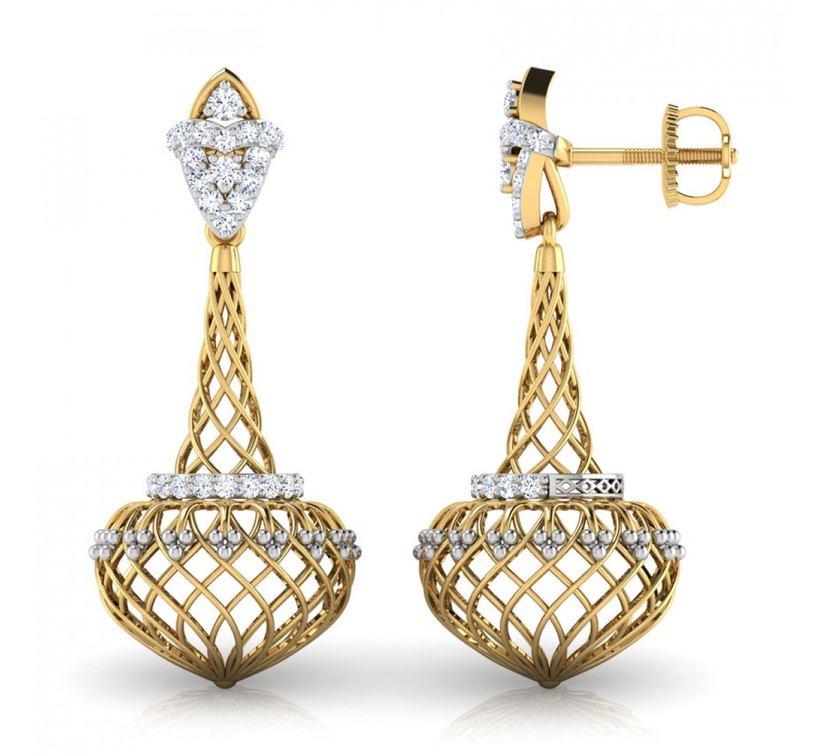 Grove Creel Diamond Jhumkas