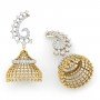 Glitz Bead Diamond Jhumkas