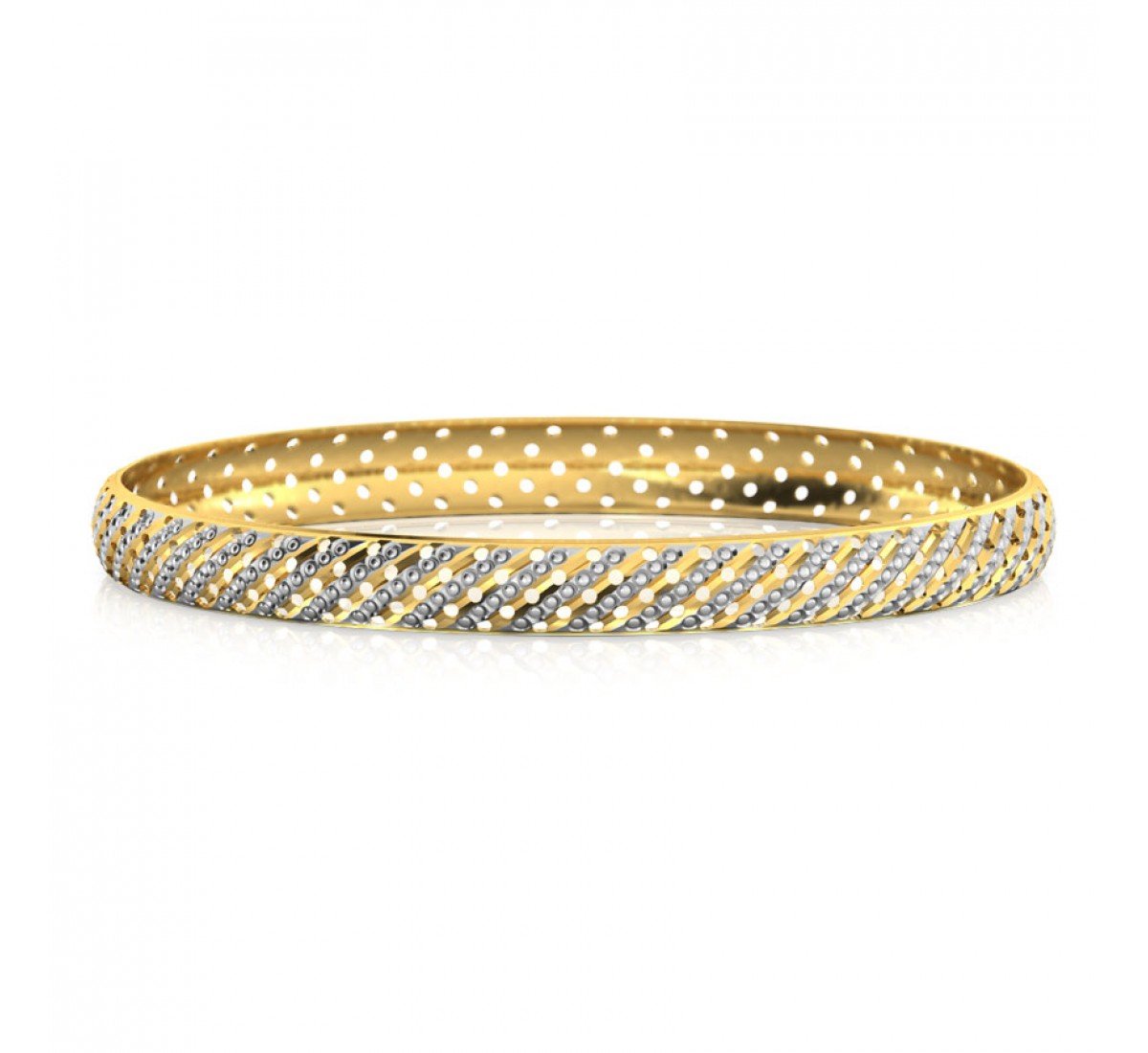 Splendid Twill Gold Bangles