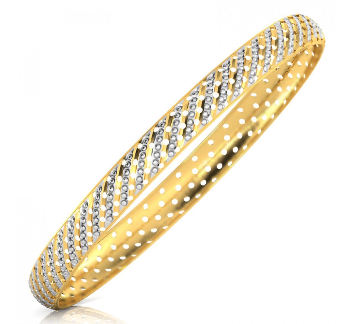 Splendid Twill Gold Bangles