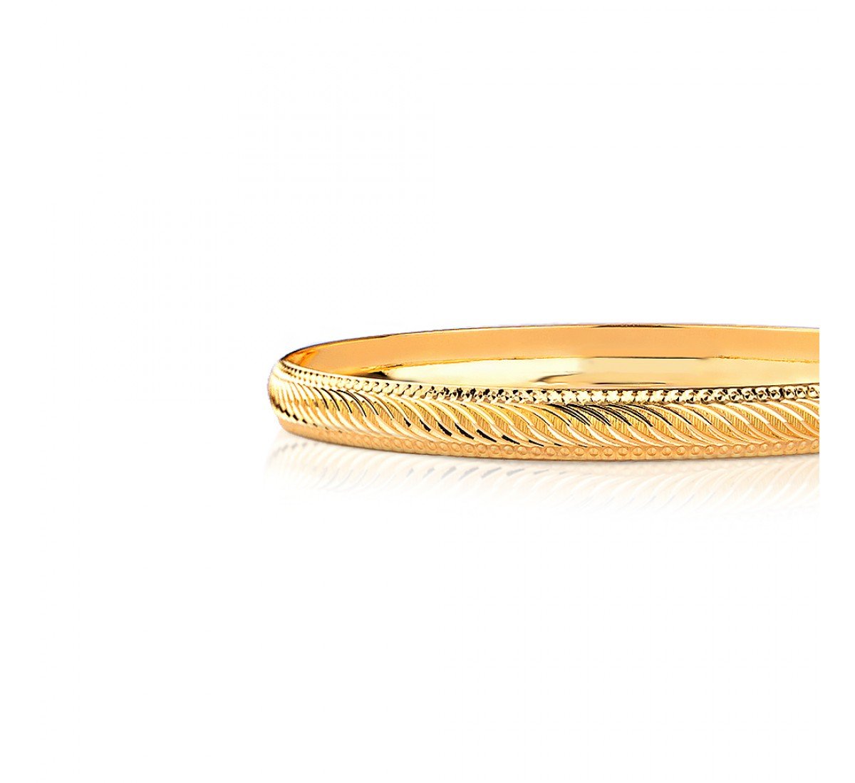 Divinity Edgy Gold Bangles