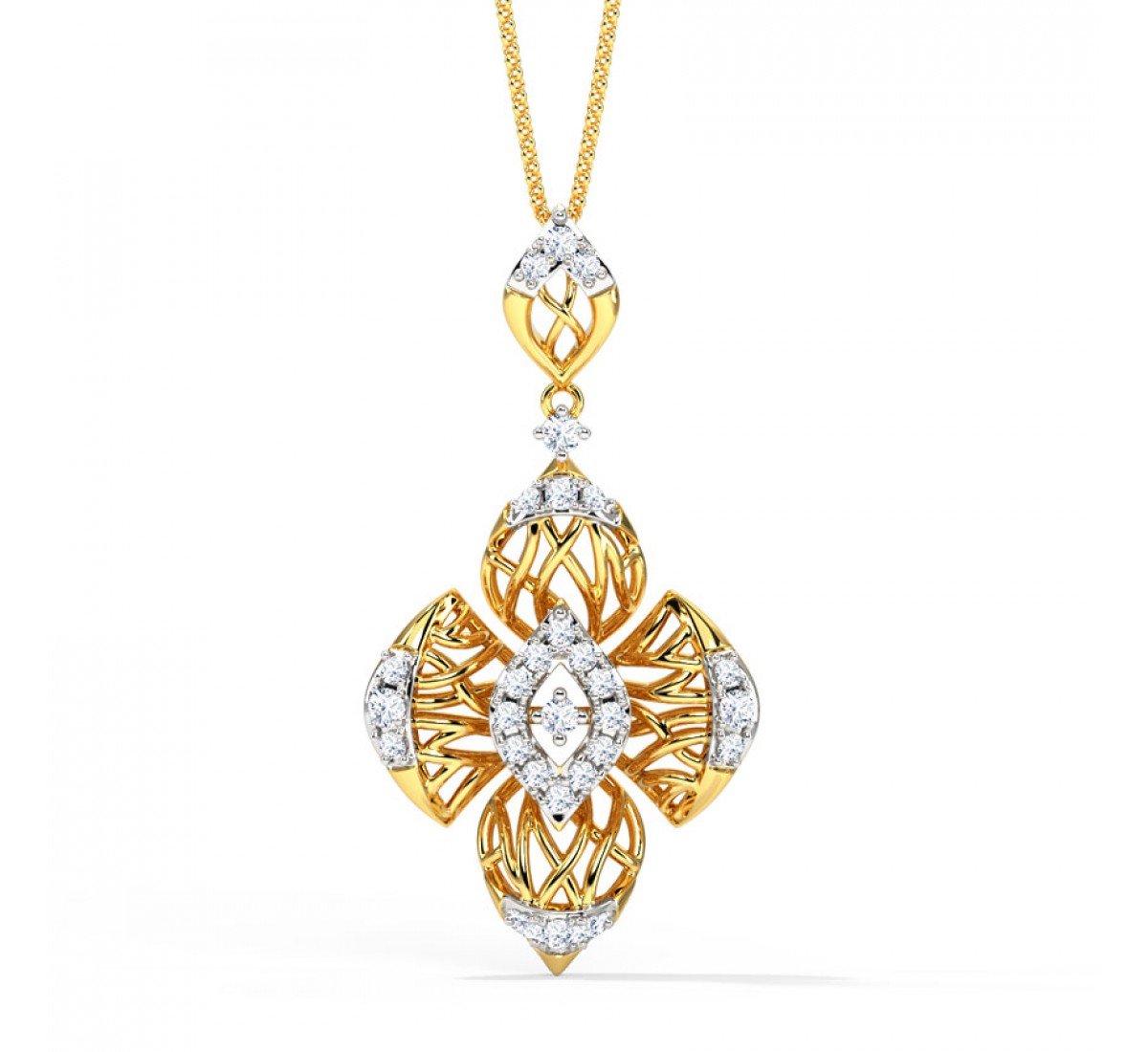 Prismic Diamond Pendant