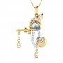 Bal Krishna Flute Diamond Pendant