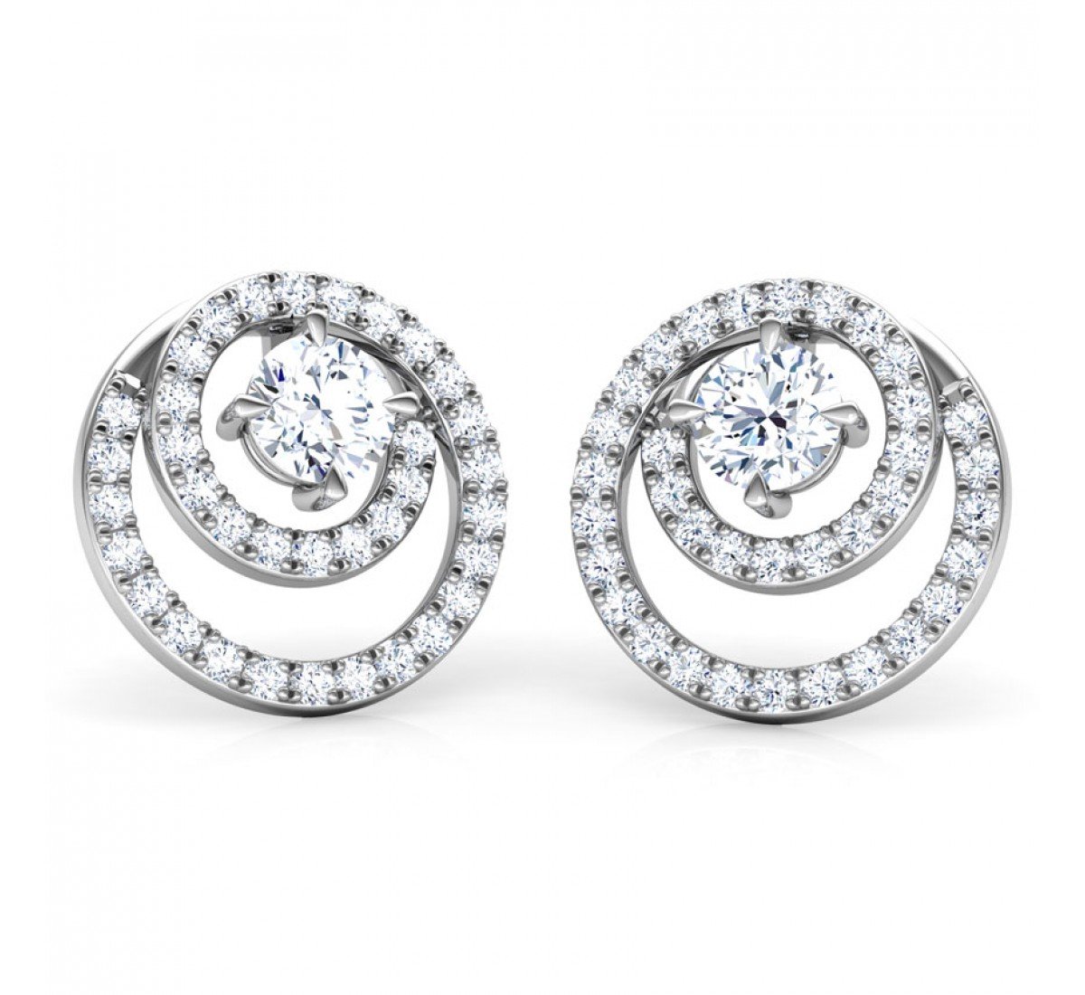 Patron Solitaire Diamond Earrings