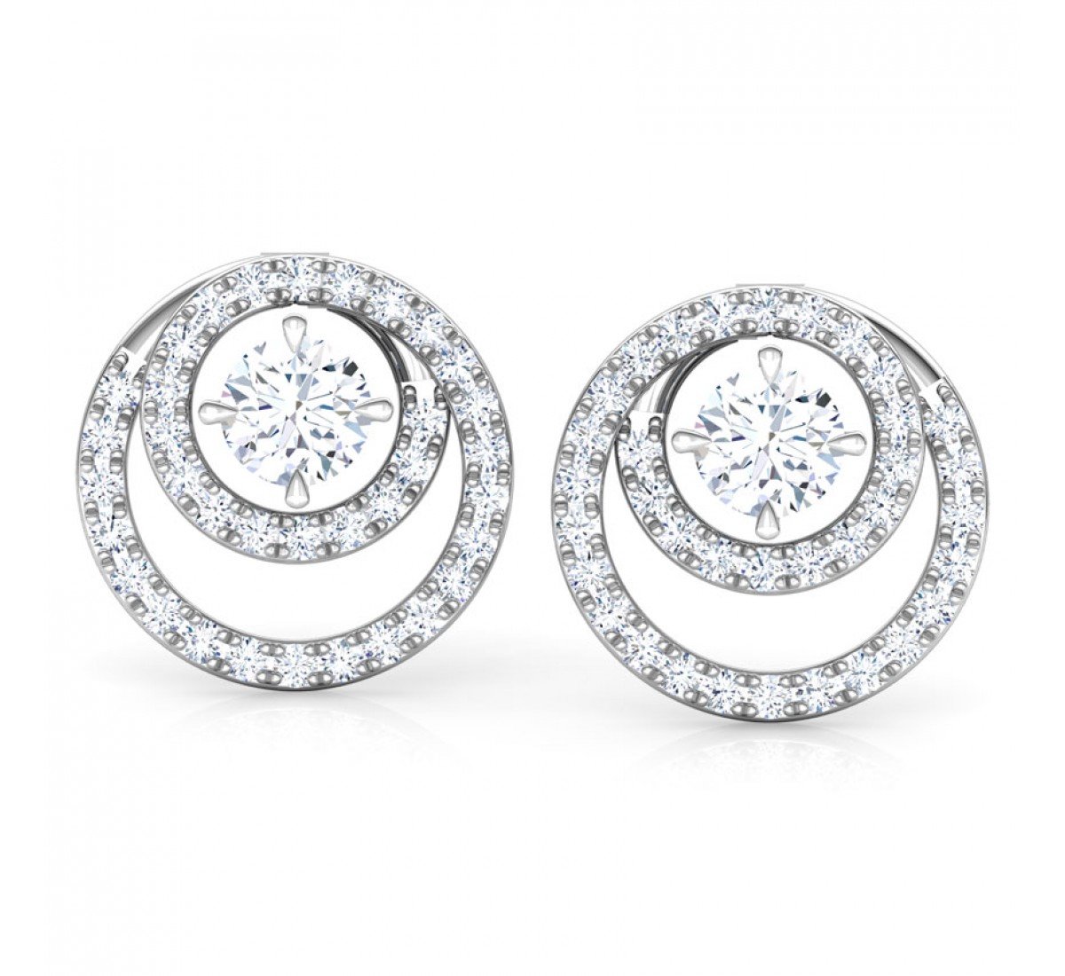 Patron Solitaire Diamond Earrings