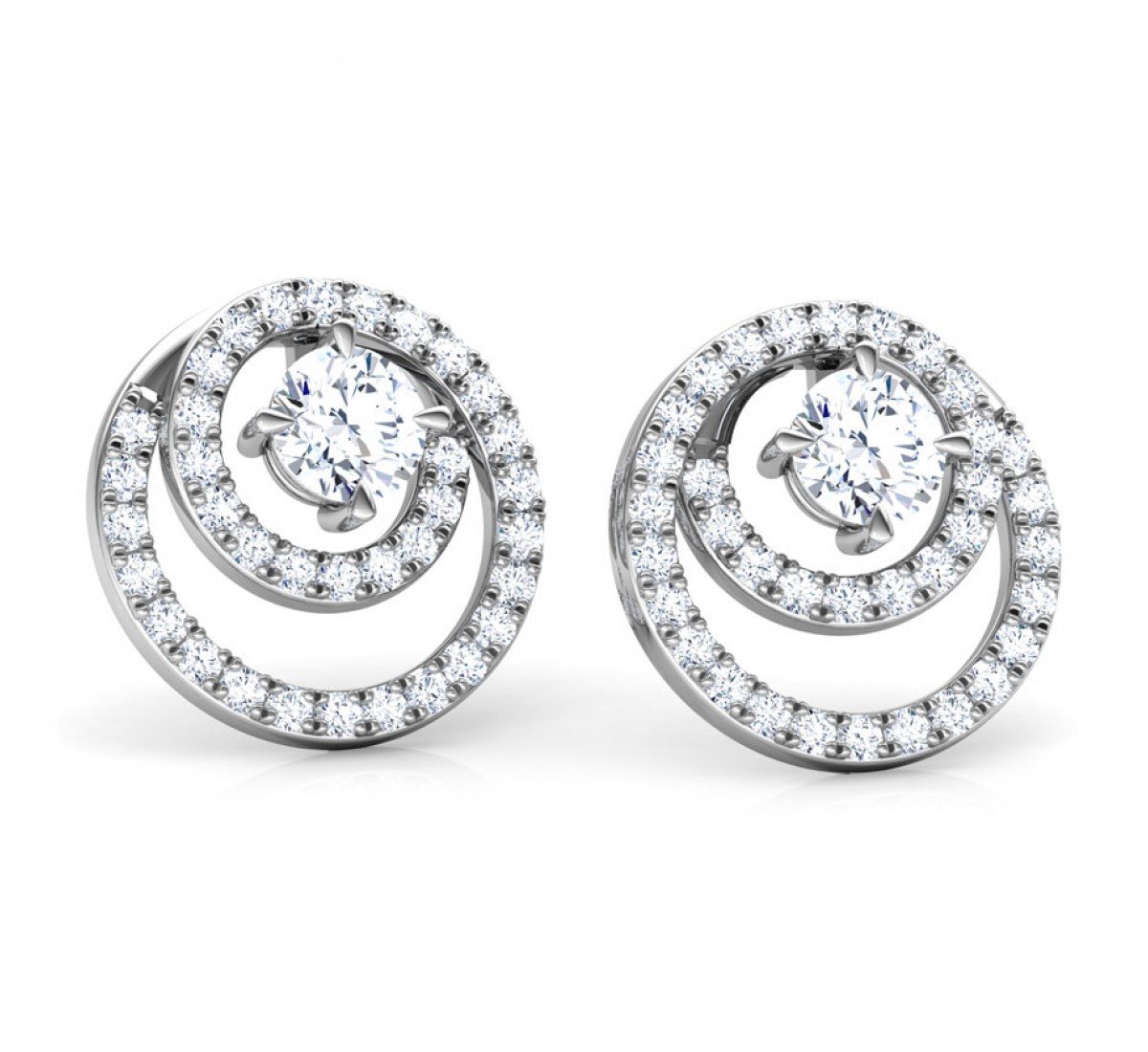 Patron Solitaire Diamond Earrings