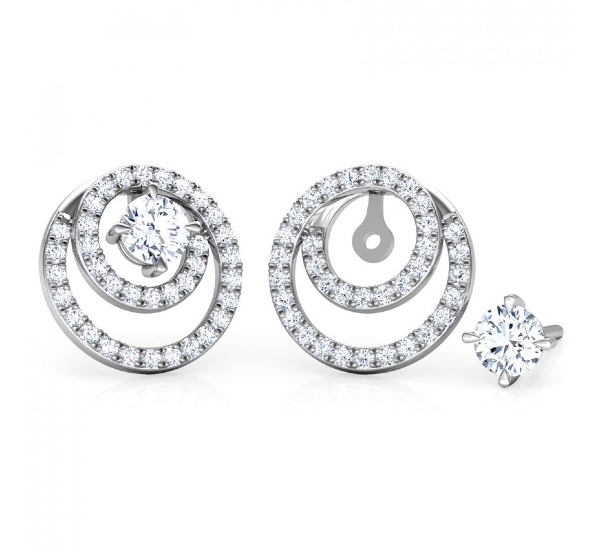 Patron Solitaire Diamond Earrings