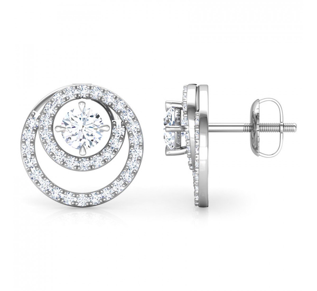 Patron Solitaire Diamond Earrings