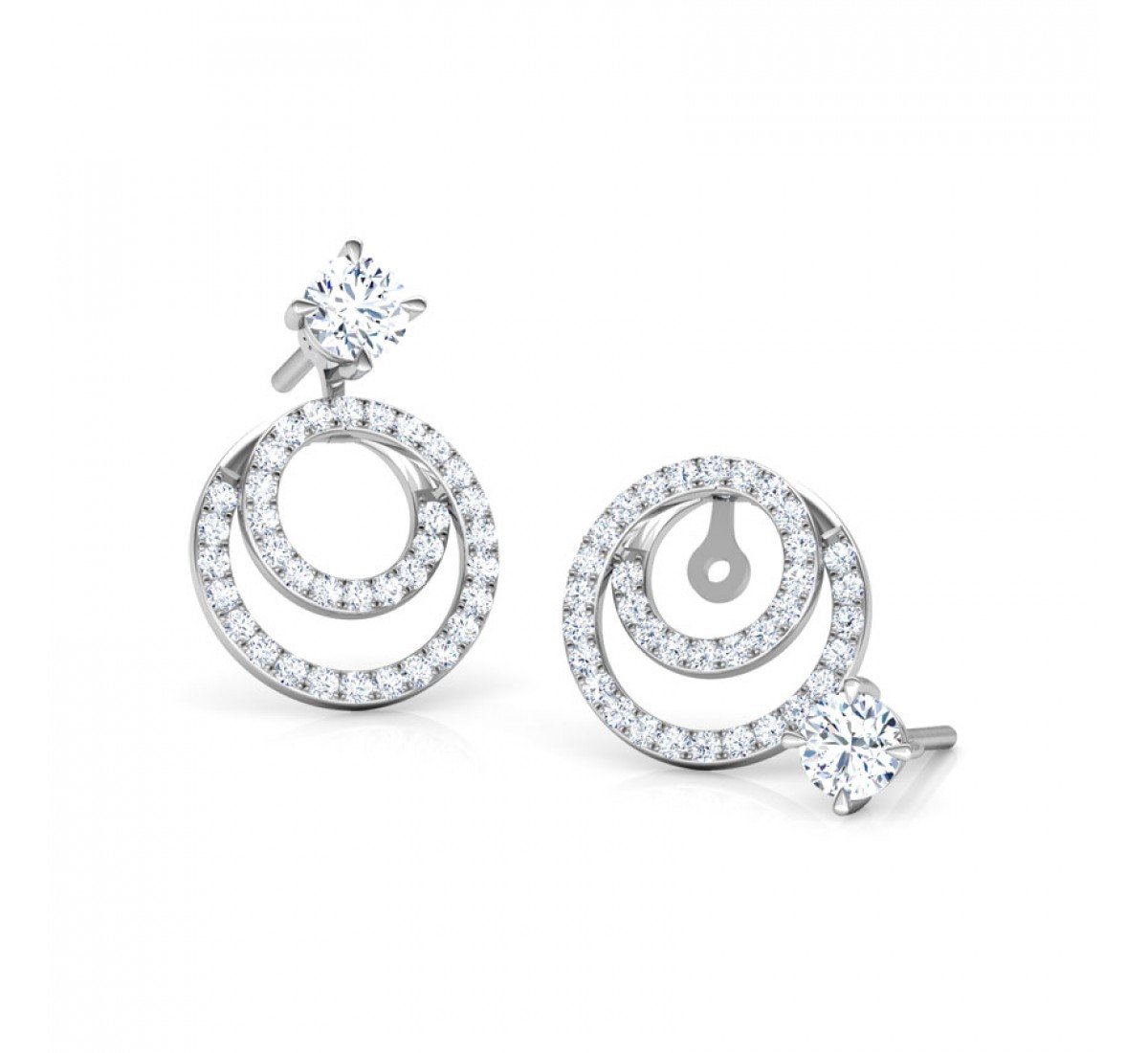 Patron Solitaire Diamond Earrings