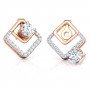 Leverage Solitaire Diamond Earrings