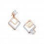 Leverage Solitaire Diamond Earrings