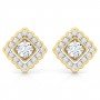 Flick Solitaire Diamond Earrings