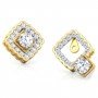 Flick Solitaire Diamond Earrings