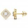 Flick Solitaire Diamond Earrings