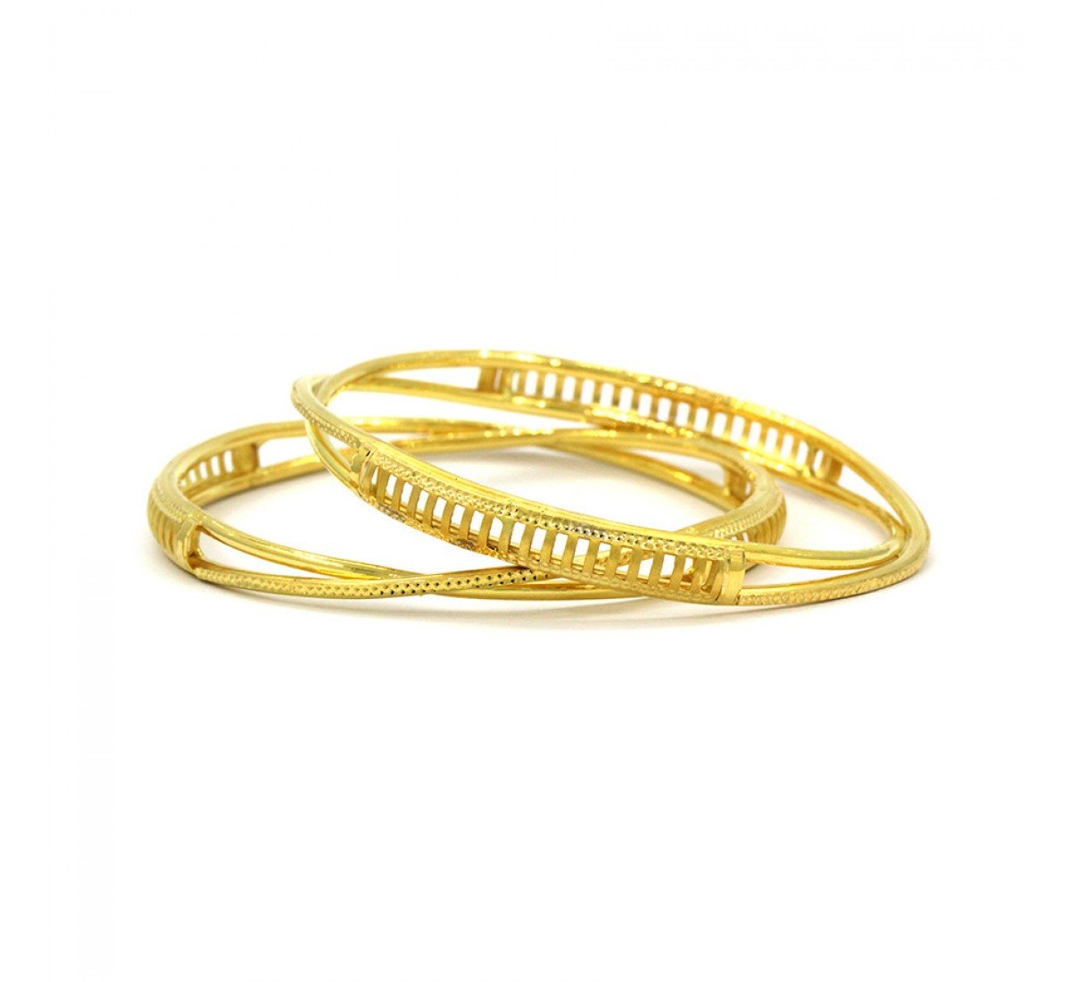 Ushai Glinting Gold Bangles