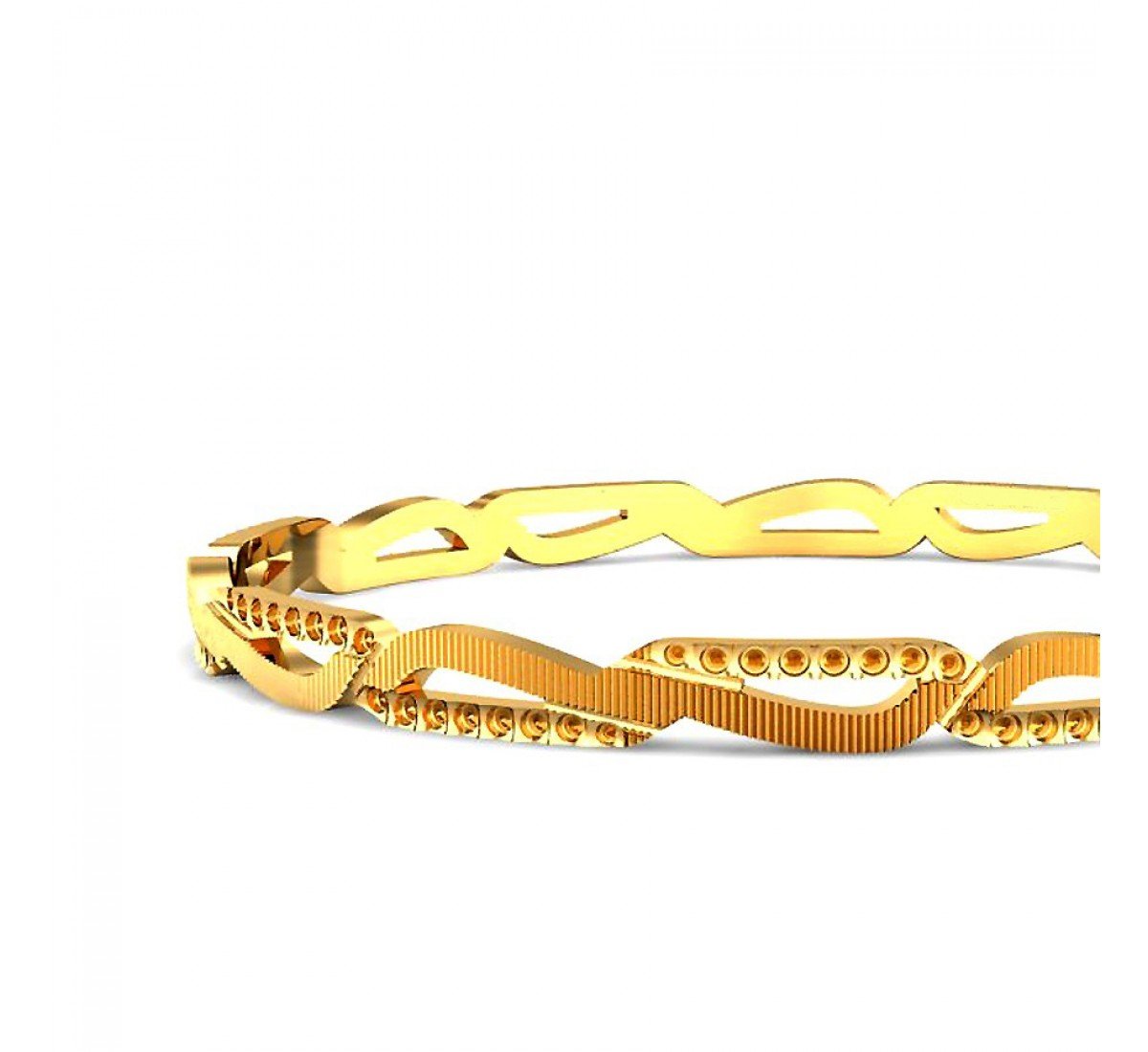 Tempest Divija Gold Bangles