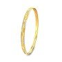 Euphoria Wave Gold Bangles