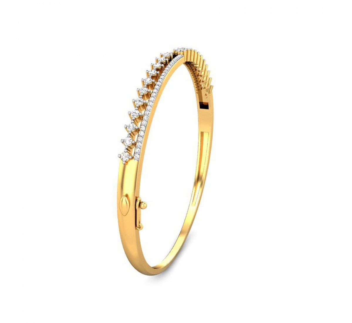 Elation Overlap Gold Bangles