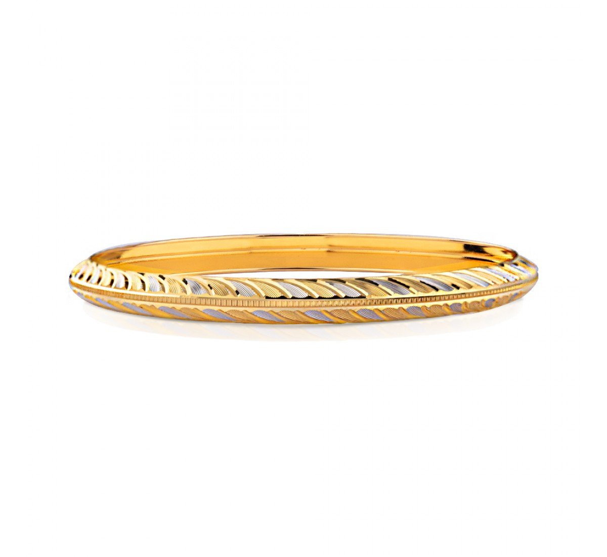 Graceful Enamel Gold Bangles