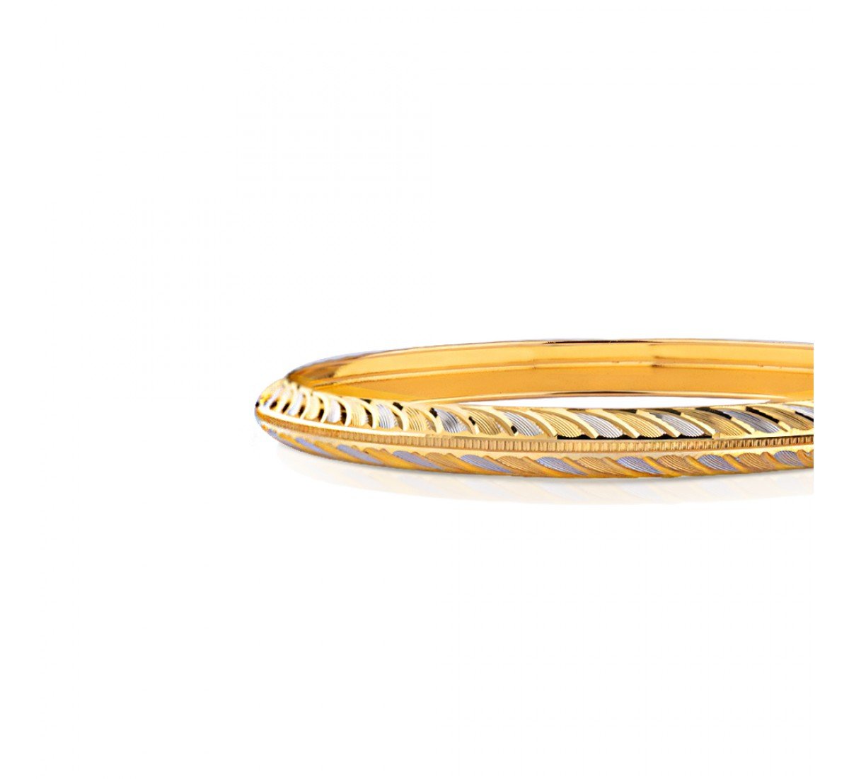 Graceful Enamel Gold Bangles