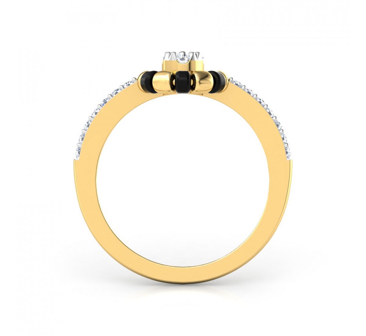 Surreal Mangalsutra Diamond Ring