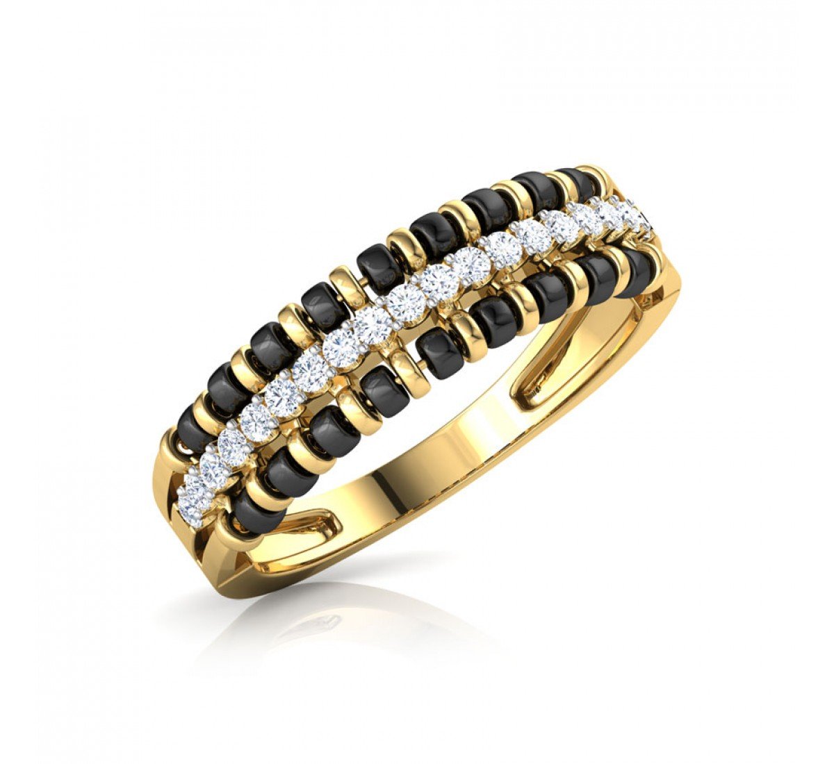 Buy Diamond Ring Double Chain Mangalsutra For Women | Online - Branta –  Brantashop