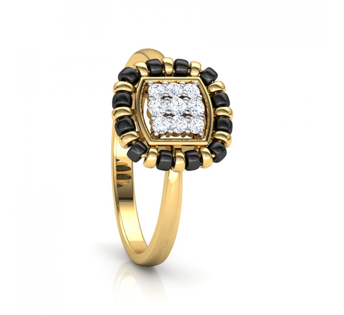 Elegance Mangalsutra Diamond Ring