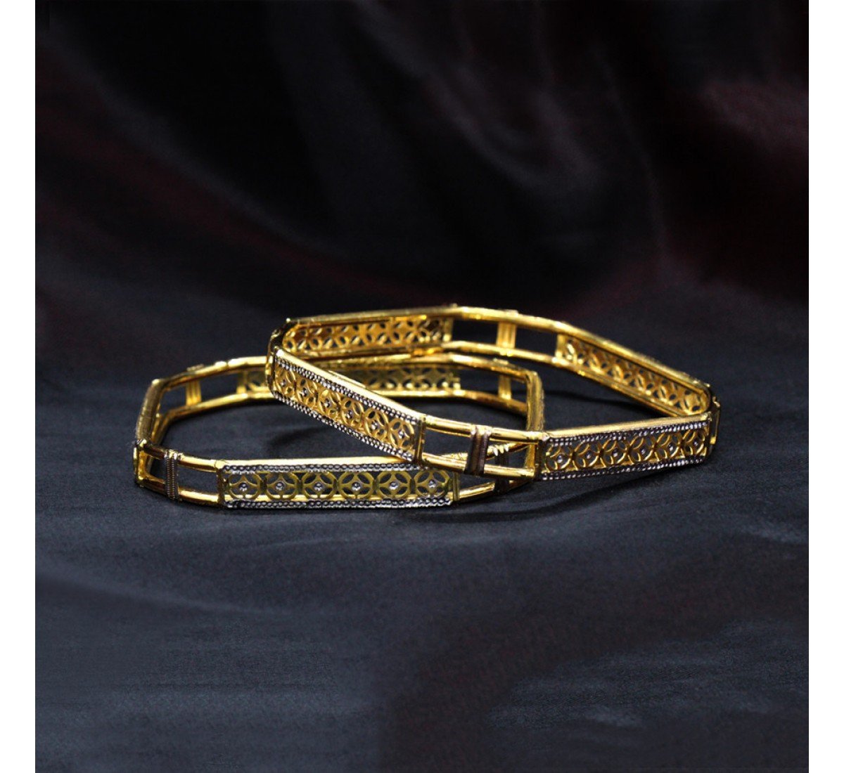 Glow Celesta Gold Bangles