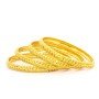 Debonair Serpe Gold Bangles