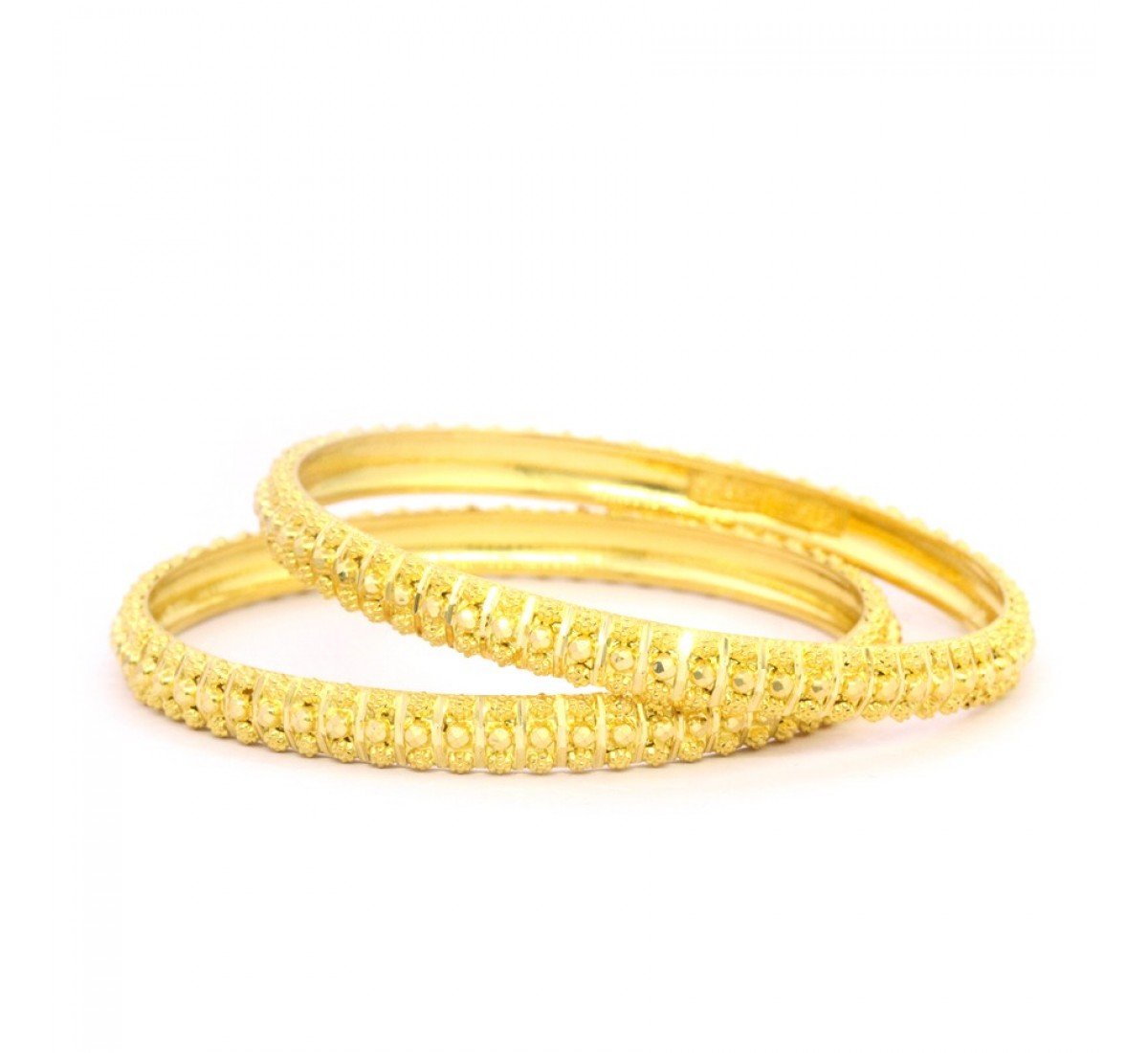 Debonair Serpe Gold Bangles