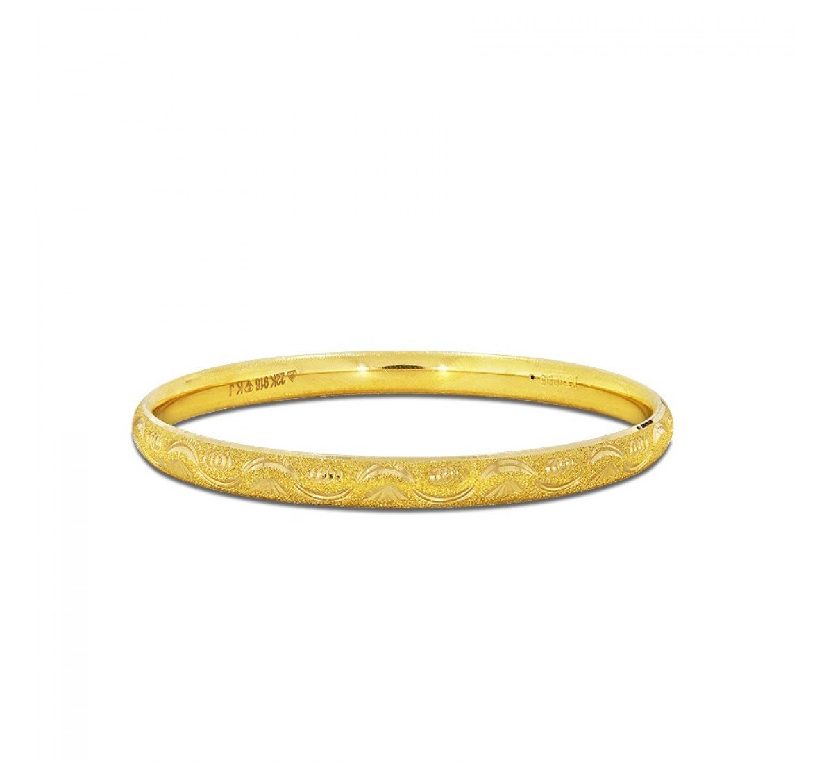 Alaina Bhuvi Gold Bangles