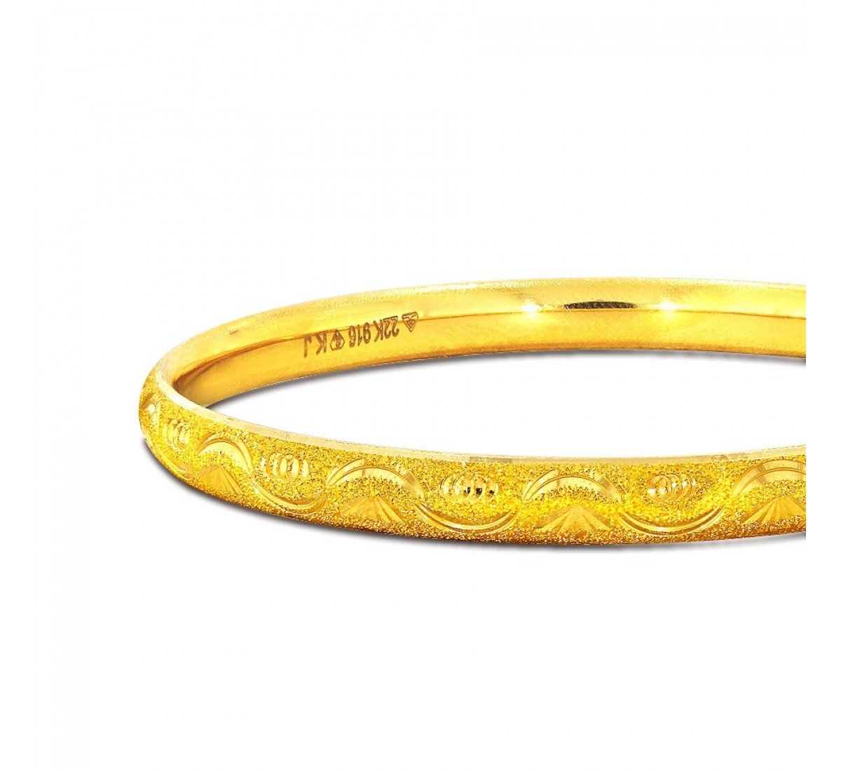 Alaina Bhuvi Gold Bangles