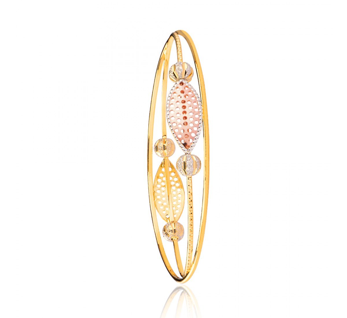 Vortex Artistic Gold Bangles