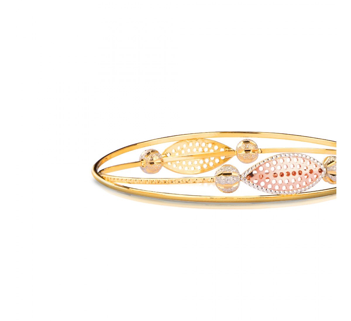 Vortex Artistic Gold Bangles