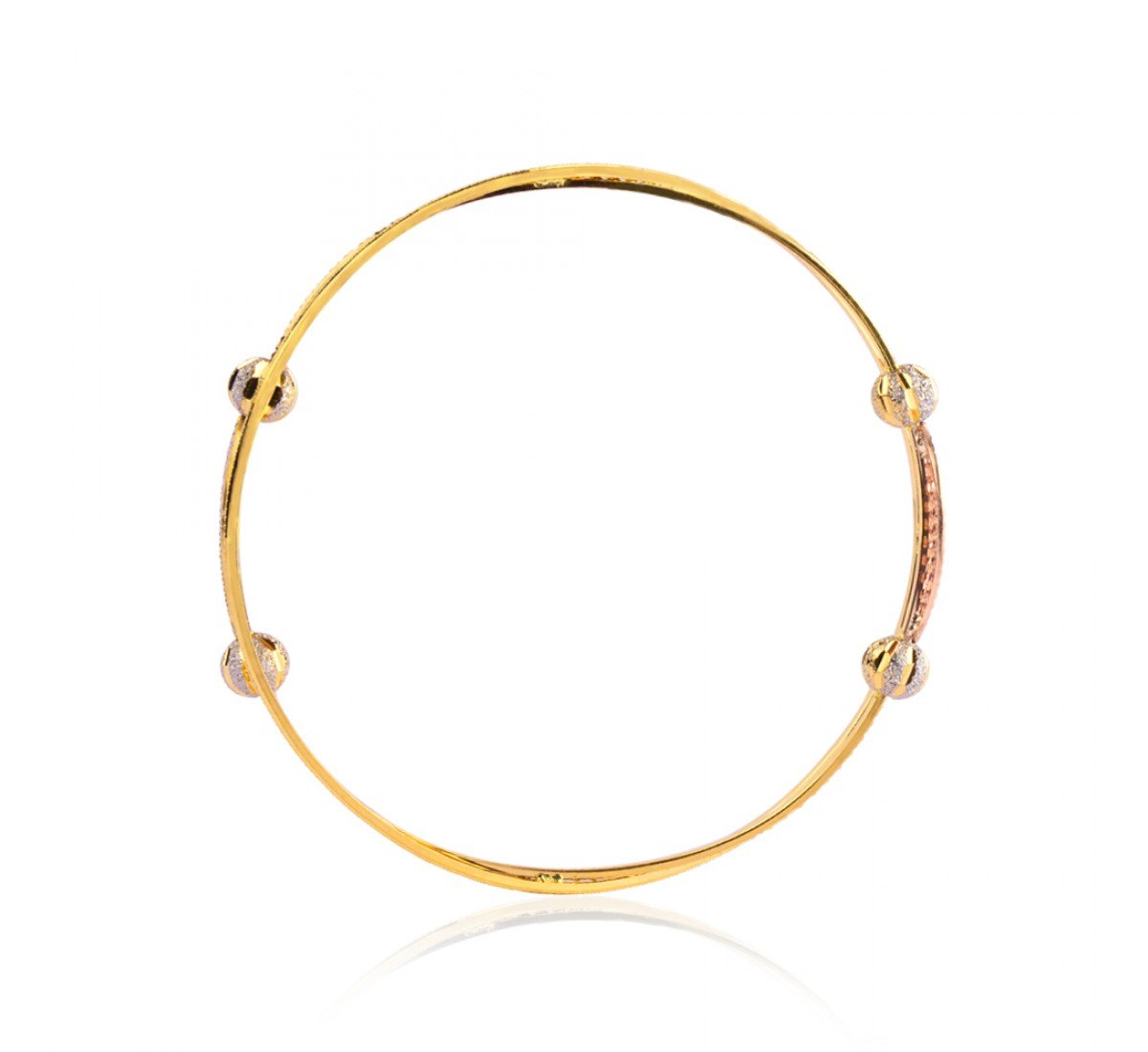 Vortex Artistic Gold Bangles