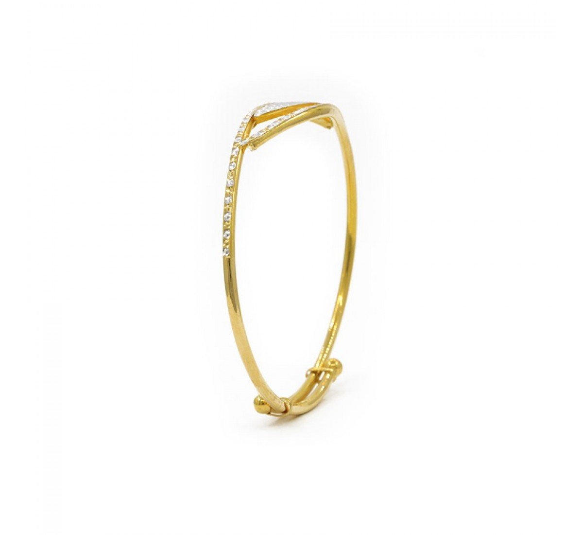 Glimmering Eva Gold Bangles