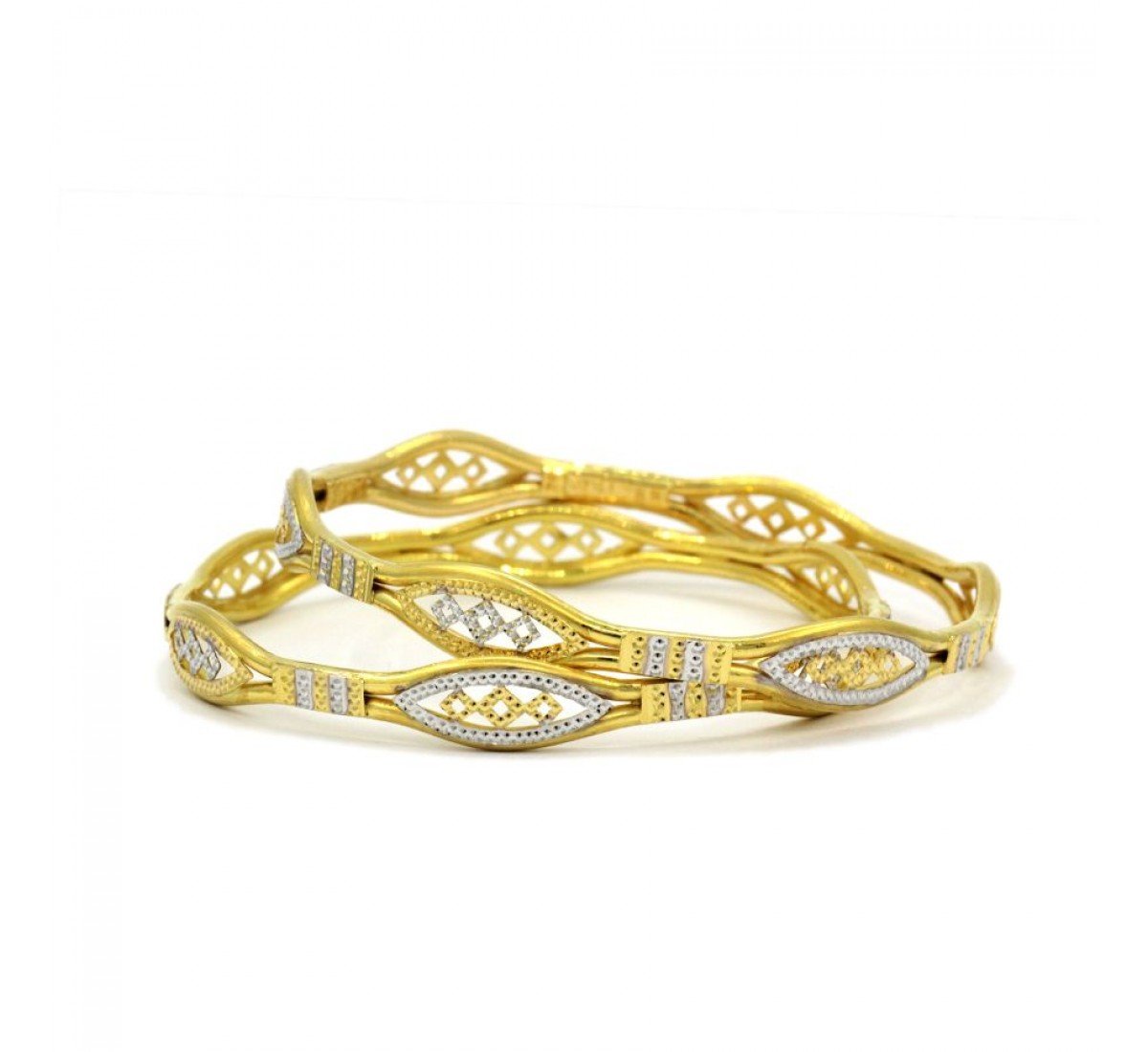 Inspired Evocative Gold Bangles