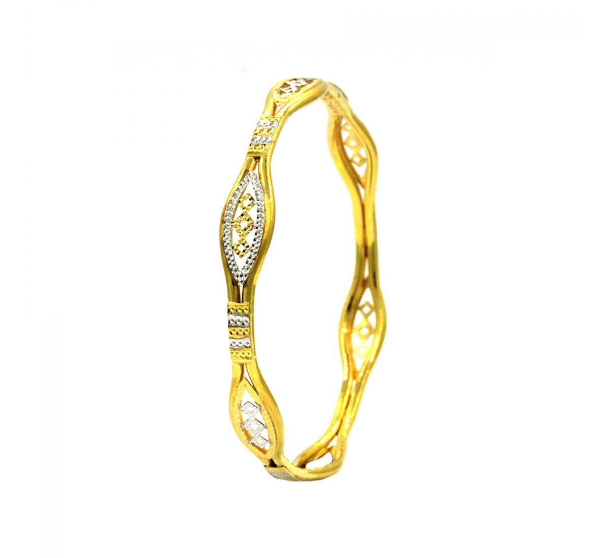 Inspired Evocative Gold Bangles