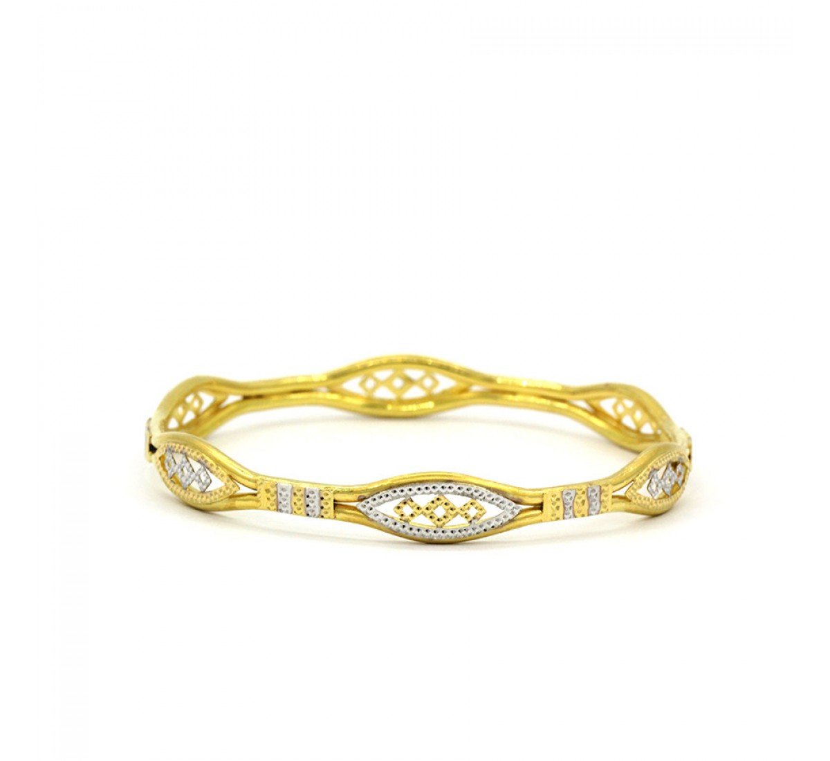 Inspired Evocative Gold Bangles