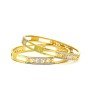 Edgy Hypnotic Gold Bangles