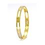 Edgy Hypnotic Gold Bangles