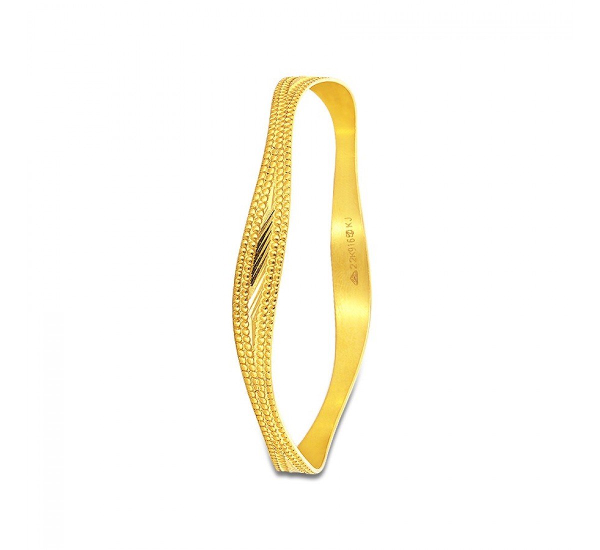 Spiral Garland Gold Bangles