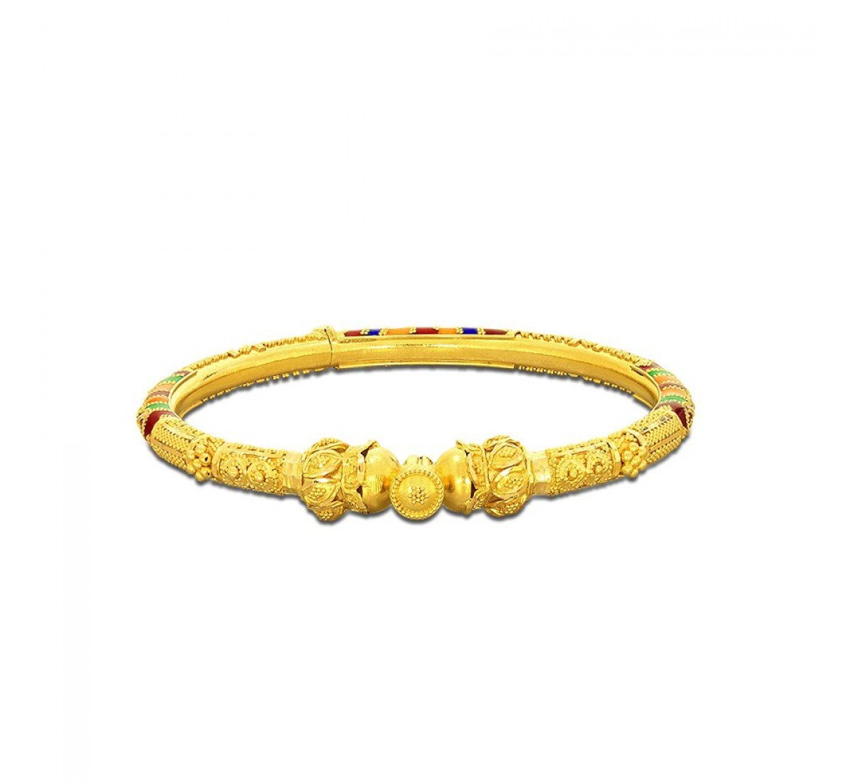 Stately Aurora Gold Bangles