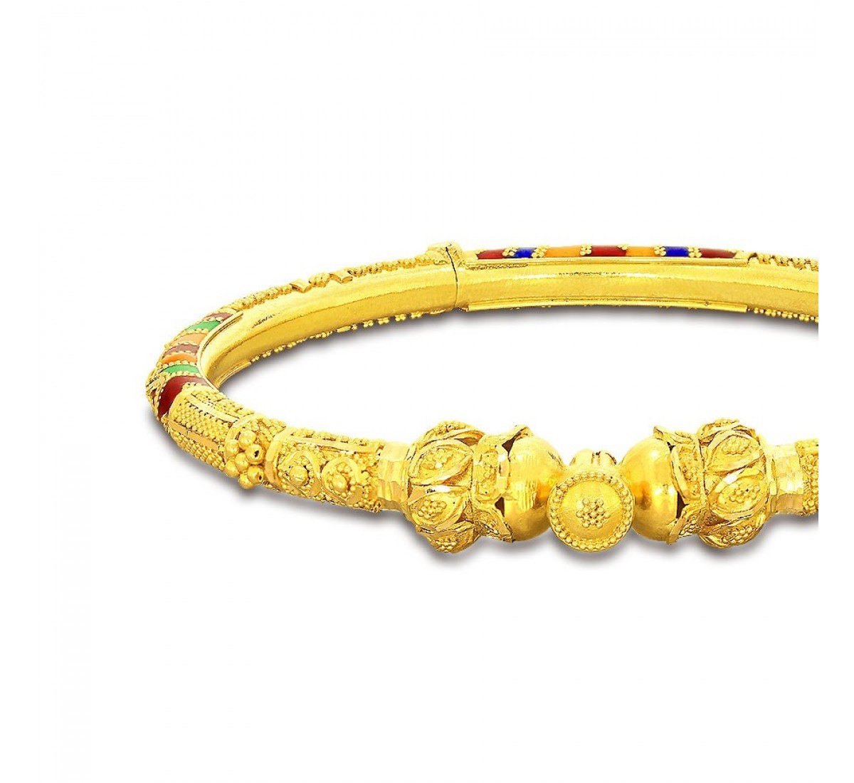 Stately Aurora Gold Bangles